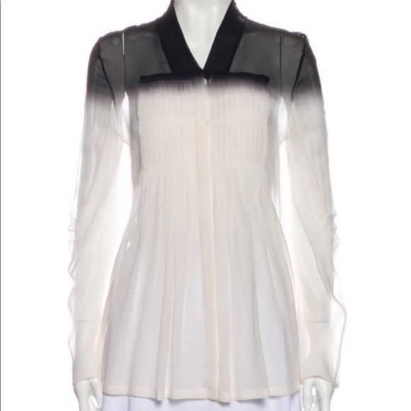 Ann Demeulemeester Silk Blouse. Sz XS - Picture 1 of 6